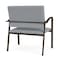 Lesro Newport Bariatric Chair Metal Frame, Bronze, RS Fog Upholstery NP1401 - alternate 2